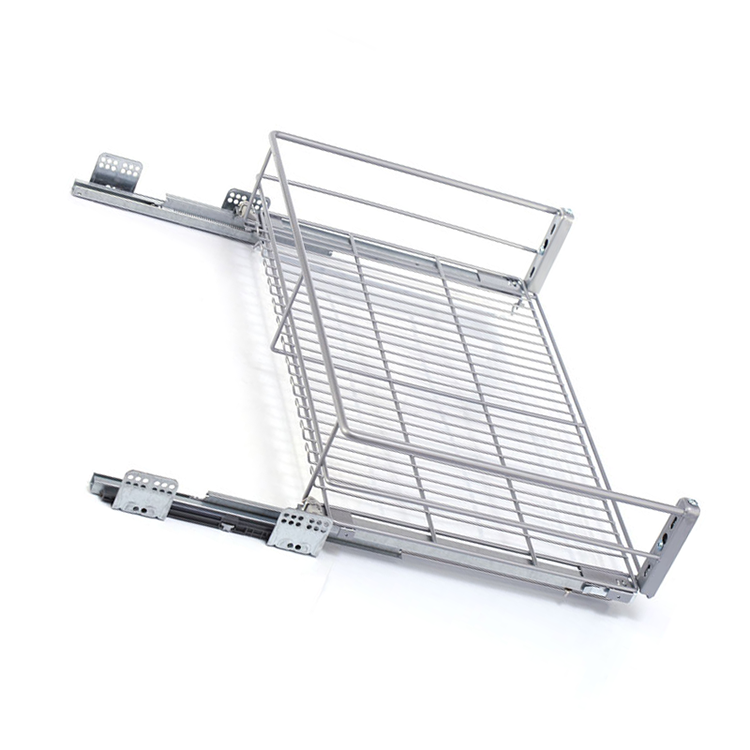 Kitchen OEM Steel Stainless Surface Technical Flat Support Pull basket