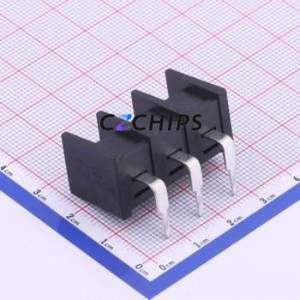 KF55R-10.0-3P Barrier Terminal Block Bent Lead Through Hole,P=10mm Connector Two Sides 10mm 1x3P Right Angle Pin - Product Image 2