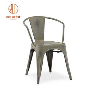 <span class=keywords><strong>Sillas</strong></span> de comedor con estructura de Metal de hierro modernas Vintage precio barato apilable jardín al aire libre Bistro restaurante muebles <span class=keywords><strong>para</strong></span> Hotel Villa - Product Image 4