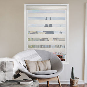 Intelligente Fensterrollos Zebra-Vorhang Motorisierte Büro Tag-und-Nacht-Rollos Elektrische Zebra-Rollos Fensterbeschattung Stoff - Product Image 4