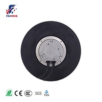 FANOVA 133mm 18W Impeller en plastique 230V Moteur EC sans balais à roulement à billes ODM OEM Ventilation Refroidissement Courbe vers l'arrière