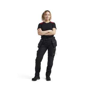 BLAKLADER - 713013709999D24 Pantalones artesanos para mujer con negro elástico-PANTALONES DE TRABAJO EAN 7330509868133 PANTALONES DE TRABAJO CARGO - Product Image 3