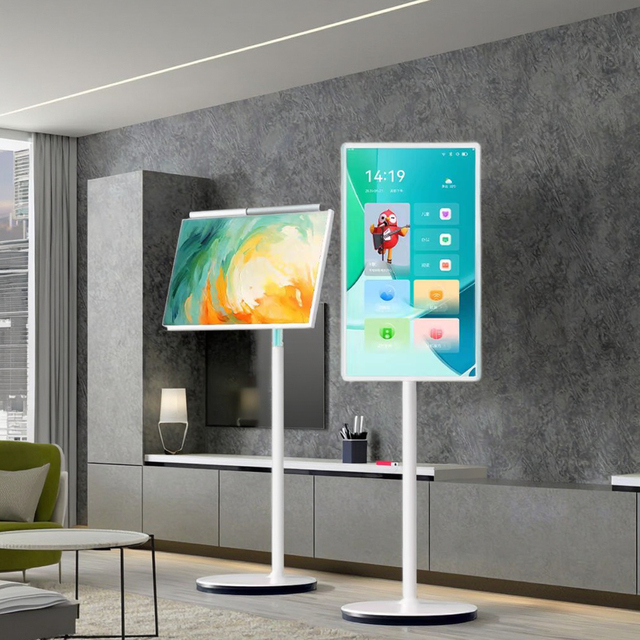 32 Inch Smart Portable HD Display Touch Screen Monitor with Stand for Home Use LED Backlight Android TV
