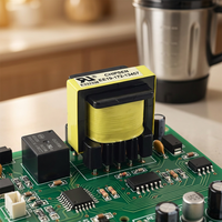 Transformateur de puissance à haute fréquence EE19 à broches verticales SMPS pour pilote LED et carte de circuit d'alimentation de petite puissance