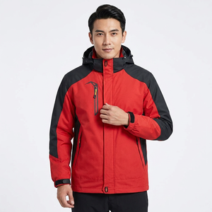 Men's High Quality Breathable Windproof Waterproof <b>Slim</b> <b>Fit</b> Softshell <b>Jacket</b> for Winter Sporty Design Hooded Collar for Outdoor - Product Image 6