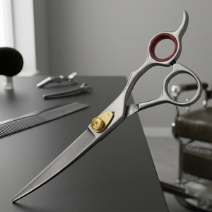 ASAP Professional 6-Inch Stainless Steel Right-Handed Hair Cutting <b>Barber</b> Scissors with Sharp <b>Blade</b> Steel Handle for Salon Use - Product Image 2