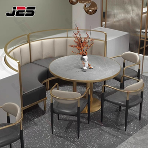 J2s hiện đại da Gỗ Nhà Hàng Đặt đá cẩm thạch Tabletop-sang trọng thoải mái bền không thấm nước thương mại đồ nội thất nhà hàng - Product Image 5