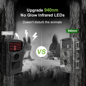 4K 비디오 40MP 나이트 비전 IP66 방수 0.<span class=keywords><strong>4</strong></span>초 트리거링 130도 셀룰러 열화상 스코프 트레일 사냥 카메라 - Product Image 4