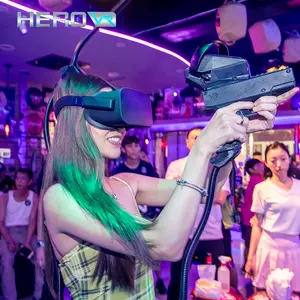 HEROVR 멀티 플레이어 실시간 글로벌 연결 게임 플레이 전투 스나이퍼 VR 슈팅 아케이드