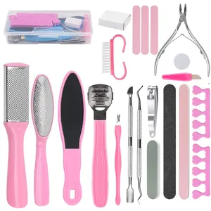 Chuyên Nghiệp 27 Trong 1 Móng Chân Kit Thép Không Gỉ Móng Chân Công Cụ Thiết Lập Chân Rasp Chân Da Chết Remover Cho Home & Salon Chăm Sóc