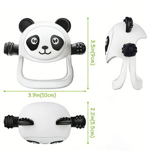 ยางกัดซิลิโคนรูป<span class=keywords><strong>แพนด้า</strong></span>สำหรับเด็กทารก ปลอดสาร BPA เกรดอาหาร สำหรับเด็กแรกเกิด - Product Image 5