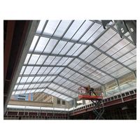 Prima Chine fabricants maison préfabriquée structure en acier espace cadre conception verre lucarne dôme toit hangar