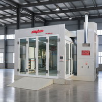 Vente directe usine : Cabines de peinture électriques supérieures 53 kW pour voitures 80 ° Cabine de peinture au four C avec chauffage quantique à flux d'air stable et fiable