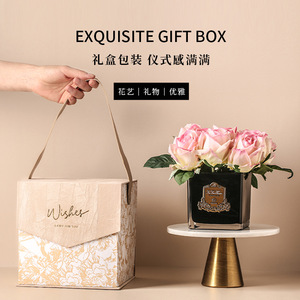 Rose Scented Artificial Flower <b>Aroma</b> <b>Diffuser</b> Glass Tabletop Indoor Decor High End Ornament Gift - Product Image 4