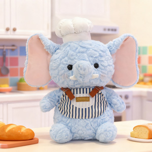 Popular Design Lovely Penguin Chef Elephant <b>Bear</b> Lamb Plush Stuffed Toys For Kids Birthday Girls New Year Gift Wholesale - Product Image 5
