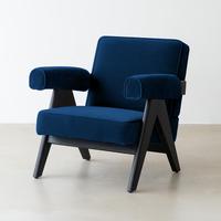 Fauteuils de salon modernes en bois, ensemble de 2 chaises d'appoint confortables pour salon, fauteuil simple de luxe pour chambre à coucher