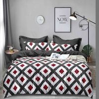 Ensemble de housse de couette en microfibre douce avec imprimé, vente en gros, Offre Spéciale