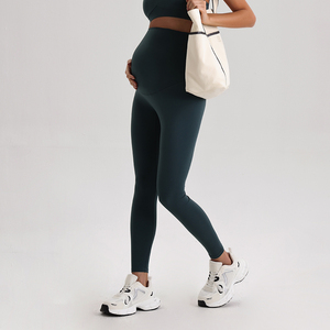 Leggings de yoga <span class=keywords><strong>taille</strong></span> haute pour femme enceinte, extensibles en nylon et élasthanne, respirants et doux pour la peau, idéaux pour le Pilates, l'entraînement et les activités sportives - Product Image 4