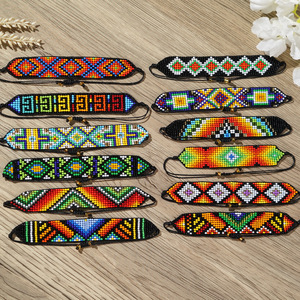 2025 Phổ Biến Hạt Thiết Kế Bohemian Phong Cách Dân Tộc Ngoài Trời Cổ Điển Đồ Họa Kỳ Nghỉ Phụ Kiện Thời Trang Handmade Vòng Đeo Tay - Product Image 2