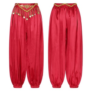 Pantalones Bombachos <span class=keywords><strong>de</strong></span> Satén para Danza del Vientre, Última Moda para Mujer, Ideales para Actuaciones <span class=keywords><strong>en</strong></span> Escenario, Fiestas Temáticas, Juegos <span class=keywords><strong>de</strong></span> Rol, Carnaval, <span class=keywords><strong>Clases</strong></span> <span class=keywords><strong>de</strong></span> Danza y Competiciones - Product Image 1
