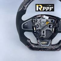 Volant en cuir et fibre de carbone personnalisé Rppf pour Renault Clio4 Rs