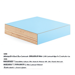 Tablero Multiplex Fami Azul Laminado 3000x800x50 mm con Bordes Laminados para Uso en Construcción - Product Image 3