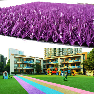 Heigh chất lượng cỏ nhân tạo chạy theo dõi tổng hợp cỏ <span class=keywords><strong>Turf</strong></span> cảnh quan màu đen cỏ nhân tạo - Product Image 5