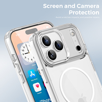 Coque Magnétique Transparente pour iPhone 18 Pro Max 17 Pro Air 17e 16 Plus 15 14 – Protection de Grade Militaire Antichoc