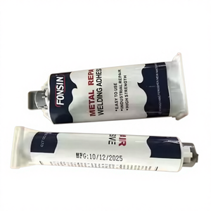Adhesivo Epóxico de Reparación de Buen Precio, <span class=keywords><strong>Dos</strong></span> Jeringas, Blanco, para Fundición, Soldadura, Reparación de Metales, para Embalaje, Carpintería, a Base de Resina - Product Image 1
