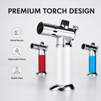 Briquet torche à flamme réglable au gaz butane coupe-vent YIZHENG YZ-093 pour cigares, accessoires de fumeur et camping