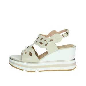 Sandalias de Plataforma Beige Donna Wedge K-11022 para Mujer - Product Image 1