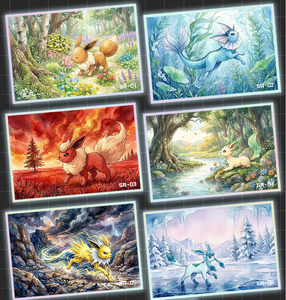 YQ Pokemoned Art Board – Carte à collectionner d'anime rare, sac surprise premium, impression couleur intégrale dessinée à la main, coffret cadeau - Product Image 3