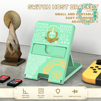 Playstand Kompatibel dengan Switch/Switch OLED/Switch Lite, Stand Lipat Anti-Selip yang Dapat Disesuaikan
