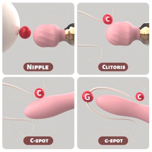 2단계 강력 마사지기 24단계 진동기 충전식 핸드헬드 클리토리스 G 스팟 자극기 여성용 성인용품 - Product Image 4