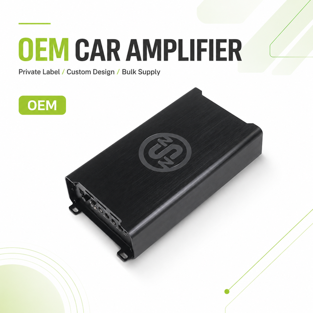 OEM ATI-800.1 Aluminium Monoblock Car Amplifier 1800W Class D Power Amp with Custom Logo for Car Subwoofer
