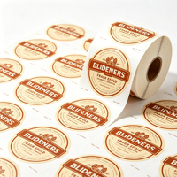 Étiquettes personnalisées résistantes à l'huile et aux UV pour emballages de café, rouleaux d'autocollants adhésifs imperméables de qualité alimentaire pour grains de café et bocaux