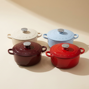 Casserole en fonte émaillée vintage <span class=keywords><strong>Smeg</strong></span> 26 cm 2,2 L avec couvercle pour mijoter sur cuisinière à gaz ou à induction - Product Image 2