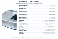 Analyseur de potentiel zéta Nanolink SZ902, analyseur de taille de nanoparticules par diffusion dynamique de la lumière, pour suspension colloïdale en laboratoire