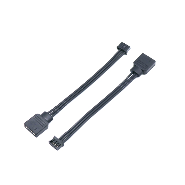 Angitu 5V 3pin ARGB Light Sync Adapter Light Board Light Strip Cable PH2.0 4Pin to 3Pin ARGB Cables