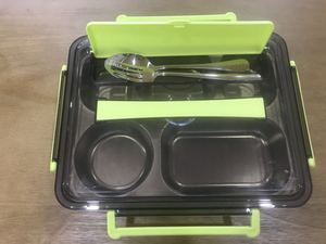 Bento Box per pranzo scolastico <span class=keywords><strong>a</strong></span> tenuta 304 in acciaio inossidabile per uso alimentare con <span class=keywords><strong>piatti</strong></span> e <span class=keywords><strong>piatti</strong></span> - Product Image 4