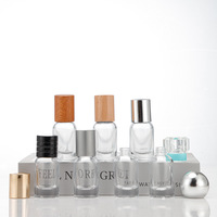 Vente en gros de flacons de parfum en verre de petite capacité de 15 ml, 15 flacons de parfum ronds courts à sertir ou à visser de 15 ml, flacons de recharge de parfum