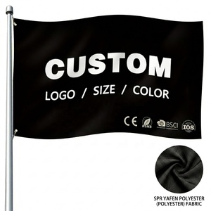 Promotional Screen Printing Sublimation Knitted Polyester <strong>Flags</strong> Double Side 3x5ft Custom <strong>Flag</strong> With Logo Campaign Banner - Product Image 1