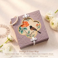 Boîte cadeau de luxe à double porte magnétique de haute qualité, emballage personnalisé avec motif de couleur pour bijoux et cadeaux