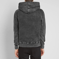 Sweat à capuche vintage délavé à l'acide pour homme, personnalisé avec logo, haute qualité, style hip-hop, en coton épais délavé à la pierre