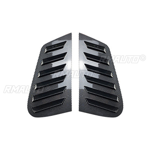 Glossy Black/Carbon Look Car Rear <b>Window</b> Shutter Cover Trim <b>Window</b> Louver Side <b>Vent</b> Trim for Volkswagen Polo 9N 2001-2009 - Product Image 3