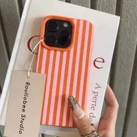 Étui de téléphone souple en similicuir à rayures simples, compatible avec iPhone 17 Air 16E 15 14 Plus 13 12 11 Pro Max XS Max