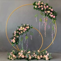 Arche de ballons de fête, Support de toile de fond rond, arc rond de ballons, arche de pied, Kit de Support de ballons, Structure de fleurs d'arc