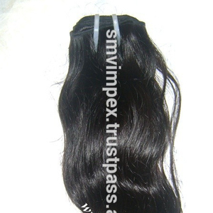 Tejido de cabello virgen crudo de alta calidad 100% cabello humano interior de templo suave y liso sin procesar tejido de India - Product Image 6