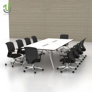 Iultra lớn 8 người thiết kế hiện đại Bàn hội nghị tròn MDF chất liệu bàn họp cho các nhóm hợp tác trường học tại nhà - Product Image 6