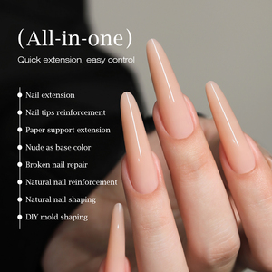 MRNAIL Nude Color Strukturelles UV-<span class=keywords><strong>Gel</strong></span> Nagel verlängerung Schnellt rockn endes Gelee-<span class=keywords><strong>Gel</strong></span> für Nagels tudios - Product Image 3